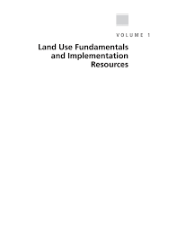 Volume 1 Land Use Fundamentals And Implementation