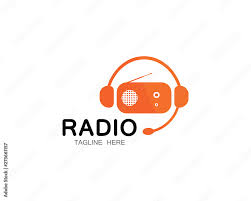 radio logo template vector icon