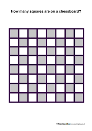 How Many Squares On A Chessboard Teaching Ideas