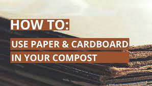 compost shredded paper and cardboard