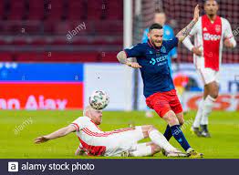 AMSTERDAM, NETHERLANDS - JANUARY 28: Davy Klaassen of Ajax, Pol Llonch of Willem  II during the Dutch Eredivisie match between Ajax and Willem II at Jo Stock  Photo - Alamy