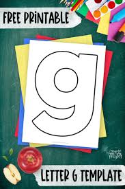 free printable lowercase letter g