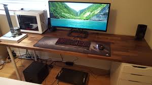 Working on my dissertation tends to mean that i have piles of articles laying around, so now i can store them away and pretend. Ikea Table For Pc Gaming Novocom Top