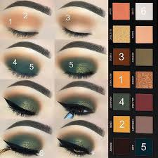 maquillage green eyeshadow for winter