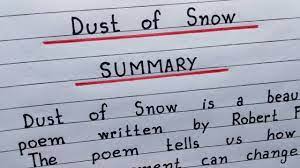 dust of snow summary javatpoint