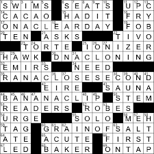 start of an address crossword clue