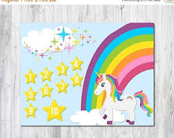Unicorn Sticker Chart Printable Bedowntowndaytona Com