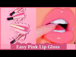 pink glossy lips liquid lipstick