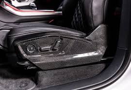 4m0a Audi Q7 Carbon Fiber Seat Frame Covers