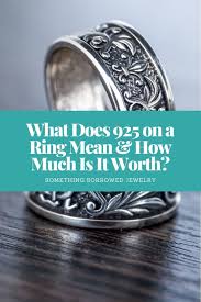 what does 925 on a ring mean how much
