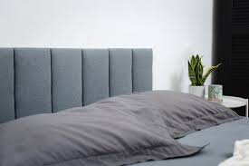 Bed Headboard Gray Bedroom Decor Fabric