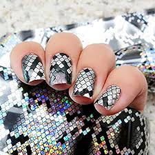 One of the best ways to get them is to use holographic nail. Amazon Com New 1 Roll Holographic Nail Foils Snake Skin Foils Nail Art Transfer Foil Transfer Sticker Diy Decorations Fashion Nail Sticker