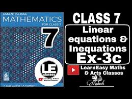 Linear Equations Inequations Ex 3c