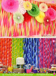 decorating ideas using paper streamers