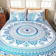indian queen bed sheet star mandala