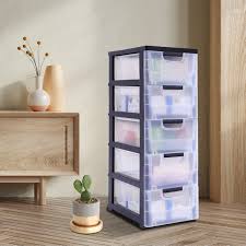 pp plastic storage cabinet 5 drawers