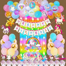 unicorn theme birthday decorations