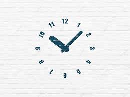 Time Concept Clock On Wall Background