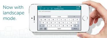 When you have your iphone positioned vertically. Swiftkey Note Gets Landscape Mode With Wide Keyboard On Iphone New Features