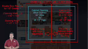 how to calculate cabinet door sizes for