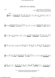 an angel sheet for flute solo
