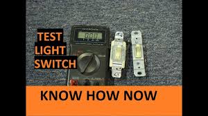 Test A Light Switch With A Multimeter