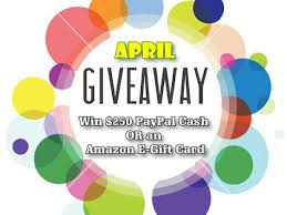 We did not find results for: April Giveaway Win 250 Paypal Cash Or An Amazon E Gift Card