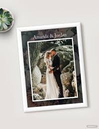 wedding photo frame template in psd