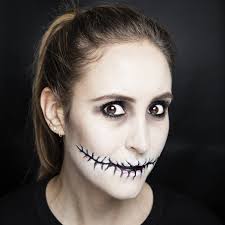 halloween how to sched mouth makeup