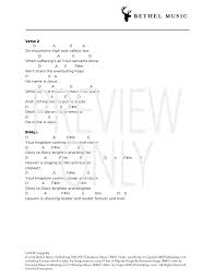 Greatness Of Your Glory Lead Sheet Lyrics Chords