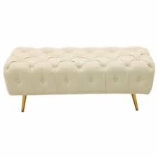 Inspire q® annie tufted top cocktail table/ottoman. Rectangular Ottoman 39 Tufted Cocktail Bench Footrest Coffee Table Home Decor Ebay