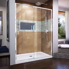 72 Inch H Semi Frameless Pivot Shower Door