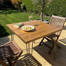 Outdoor Garden Dining Table Bench