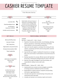 Cv example 9 a superb and popular two page design. Cashier Resume Sample Writing Guide Resume Genius