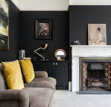 black walls and carpet ideas