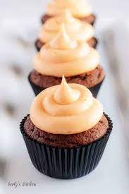 Chocolate Cupcakes With Orange Cream Cheese Frosting gambar png
