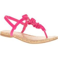 Faded Glory Girls Ruffle Toe Sandals Shoes Pink Size 12 New 605388269362 Ebay