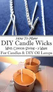how to make diy candle wicks with