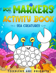 You might also be interested in coloring pages from mermaid category. Dot Markers Activity Book Sea Creatures Sea Creature Paint Daubers Coloring Book For Toddlers Kids Preschool Ages 1 3 2 4 3 5 Simple Cute Drawings For Boys Girls By Dot Marker Activity Press