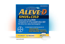 Relieve Your Sinus Congestion With Aleve D Sinus And Cold