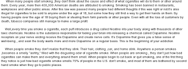 PART I  Context for Ballistic Imaging Analysis    Introduction          The Harmful Effects of Smoking   YouTube  Unit   Cause Effect Essays    