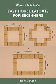 4 simple minecraft house layout ideas