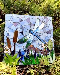 Dragonfly Painting In Stained Glass