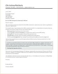 Receptionist Cover Letter Receptionist Cover Letter Sample Entry