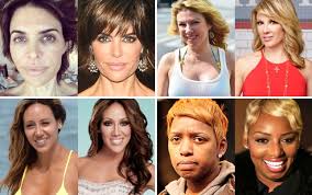 real housewives with without makeup