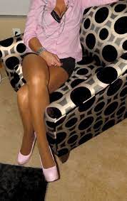 Tan pantyhose legs