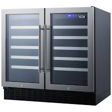 Find what you need to keep your home running. Summit Swc3668 36 Wide Built In Undercounter 68 Bottle Dual Zone Wine Cooler Refrigerator Stainless Steel Doors Beveragefactory Com