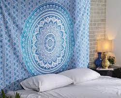 Tapestries Rectangle Ombre Mandala Sea