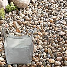 stylish stone river pebbles bulk bag