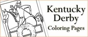 Kentucky derby free printable party games free coloring pages kentucky derby party supplies. Kentucky Derby Coloring La Woo Jr Kids Activities